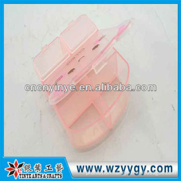 OEM bear shaped cute plastic box, promotional clear pill box